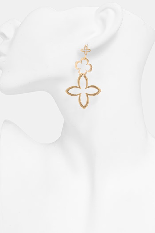 Lilou сережки жіночі з бронзи без каменю Lilia золотий K/M/AZUR