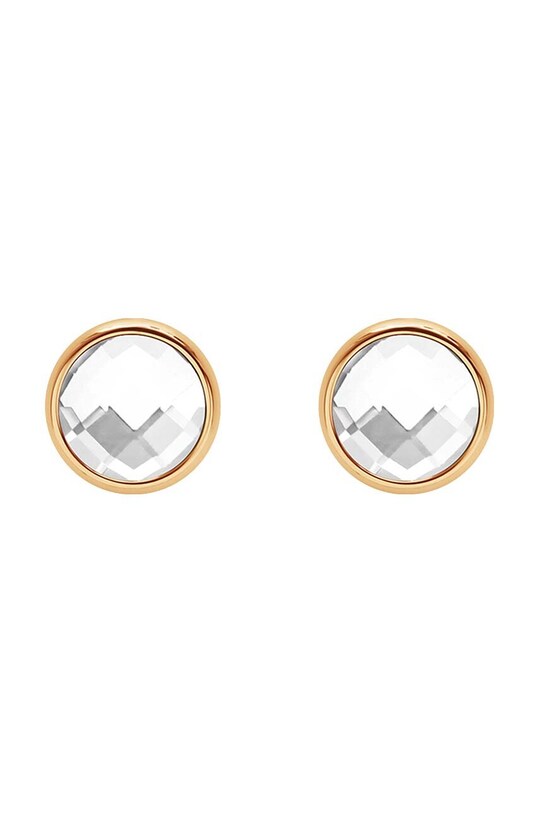 Επιχρυσωμένα σκουλαρίκια Lilou One λευκό 176/10/KOL/BIK