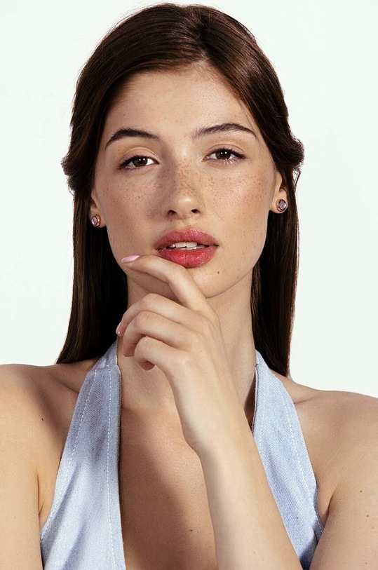 Аксесуари Позолочені сережки Lilou One 176/10/KOL/FIK фіолетовий