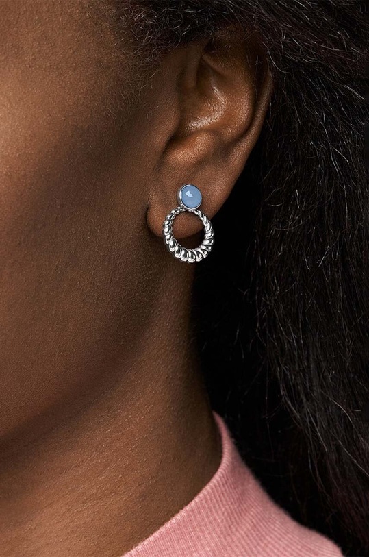 Akcesoria Fossil kolczyki JF03960040 srebrny