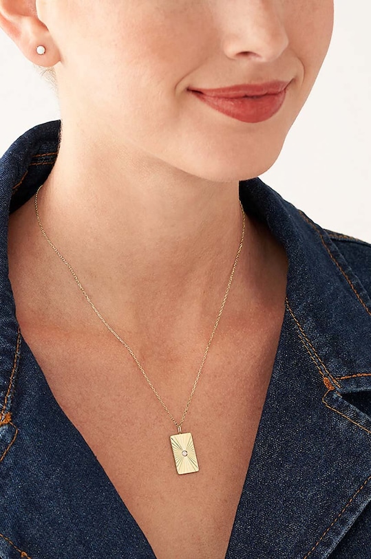 Fossil naszyjnik i kolczyki JF04318SET złoty