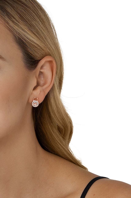 Kiegészítők Michael Kors aranyozott fülbevaló MKC1558AH791 rózsaszín