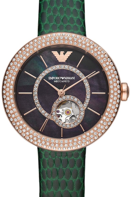 Emporio Armani zegarek AR60069 zielony AA00