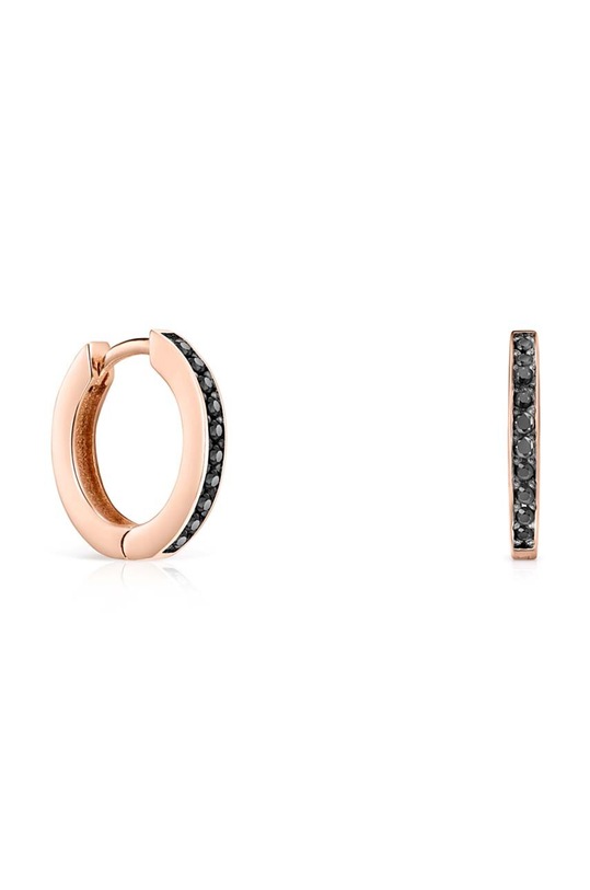 Tous kolczyki ze srebra pokrytego złotem Mini Motif srebro różowy 1001932400