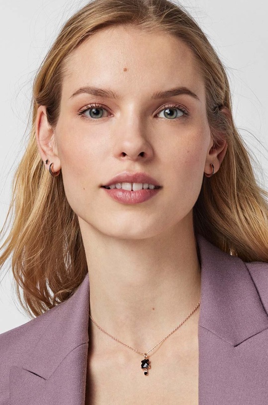 Akcesoria Tous kolczyki ze srebra pokrytego złotem Mini Motif 1001932400 różowy