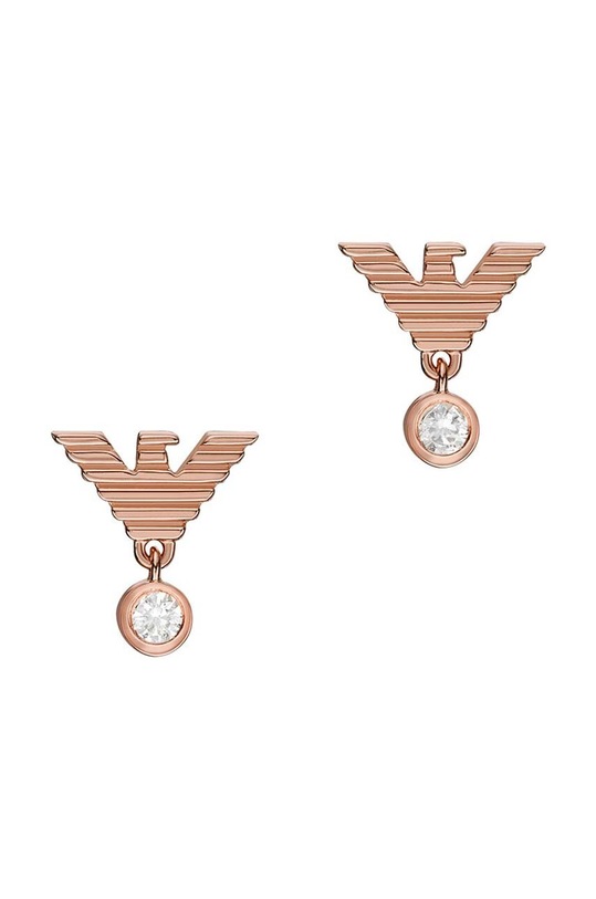 Náušnice Emporio Armani zirkonie růžová EG3582221