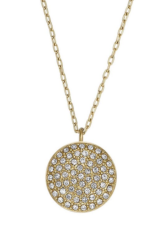 Колие Fossil циркони злато JF04544710