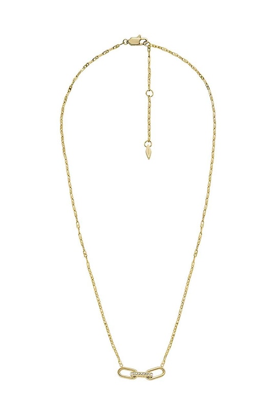 Doplňky Náhrdelník Fossil JF04523710 zlatá