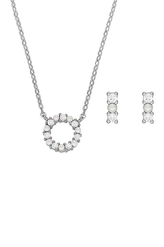 Fossil naszyjnik i kolczyki srebrny JFS00584SET