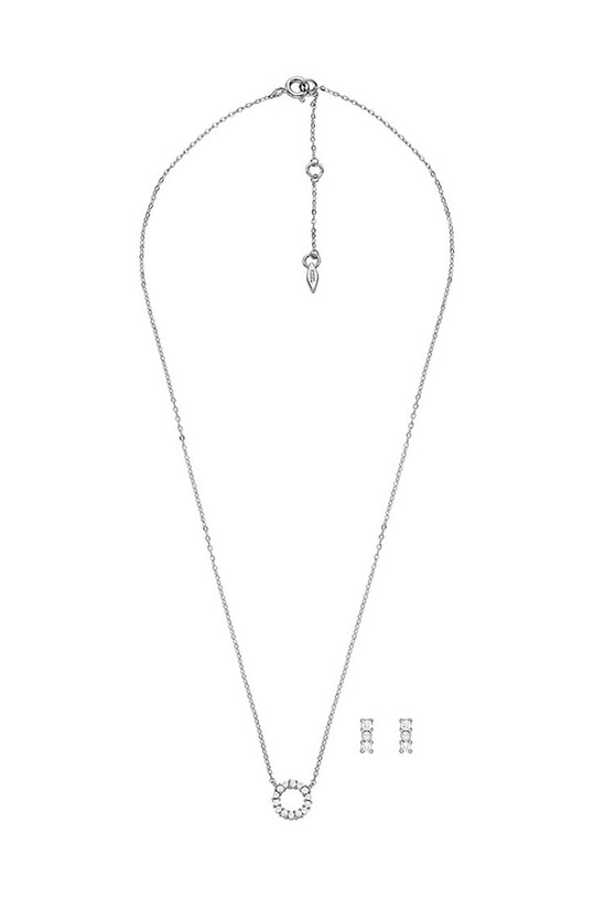 Fossil naszyjnik i kolczyki JFS00584SET srebrny AA00