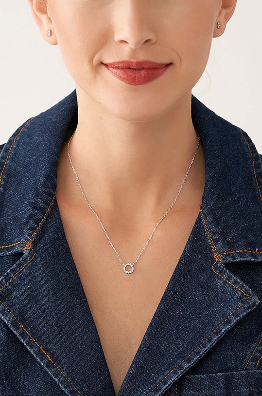 Fossil naszyjnik i kolczyki JFS00584SET srebrny