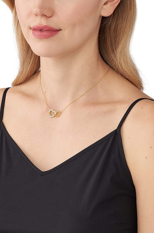 Akcesoria Michael Kors naszyjnik ze srebra pokrytego złotem MKC1641AN710 złoty