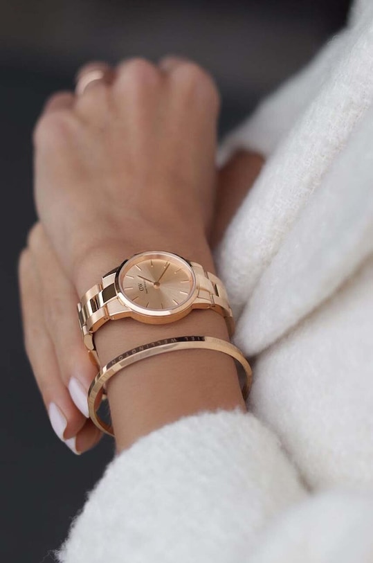 Ρολόι Daniel Wellington Iconic Link Unitone 28 DW00100401 ροζ