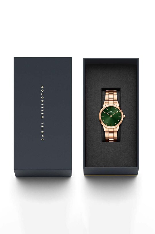 Часы Daniel Wellington Iconic Link Emerald 32 золотой DW00100420