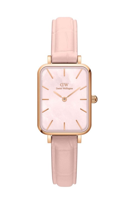 Ρολόι Daniel Wellington Quadro 20X26 Pressed Rouge ροζ DW00100508