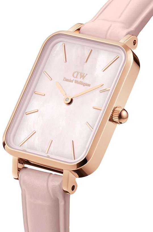 Ρολόι Daniel Wellington Quadro 20X26 Pressed Rouge DW00100508 ροζ AA00