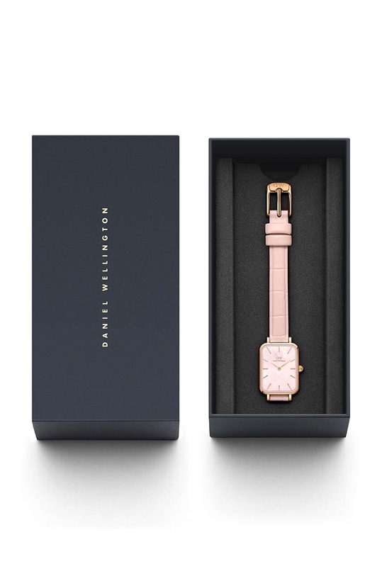 Ρολόι Daniel Wellington Quadro 20X26 Pressed Rouge ροζ DW00100508