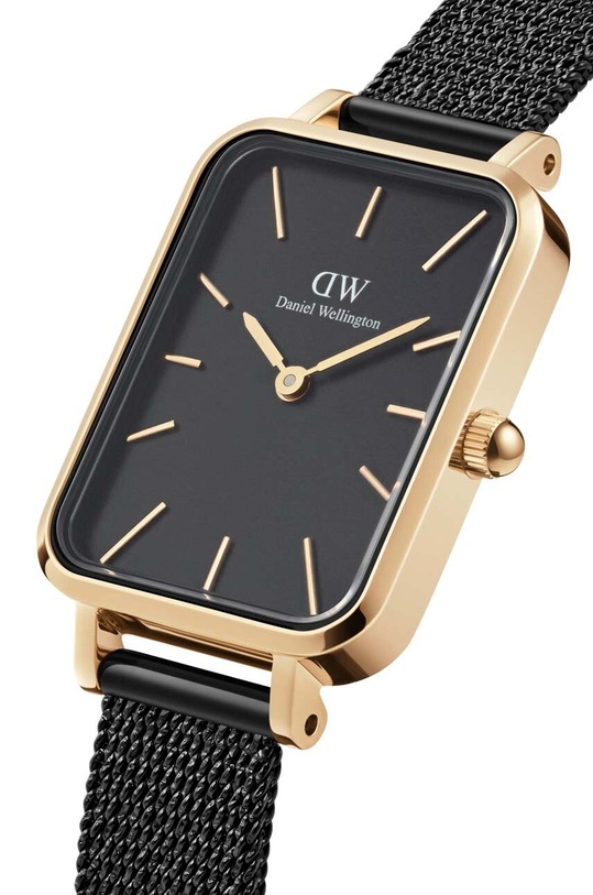 Ρολόι Daniel Wellington Quadro 20X26 Pressed Ashfield DW00100558 μαύρο AA00