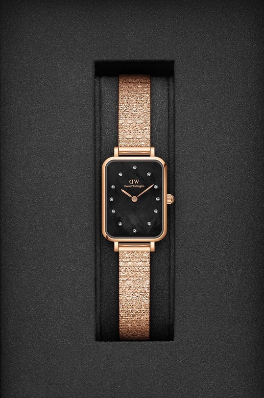 Doplnky Hodinky Daniel Wellington Quadro 20x26 Lumine DW00100579 zlatá