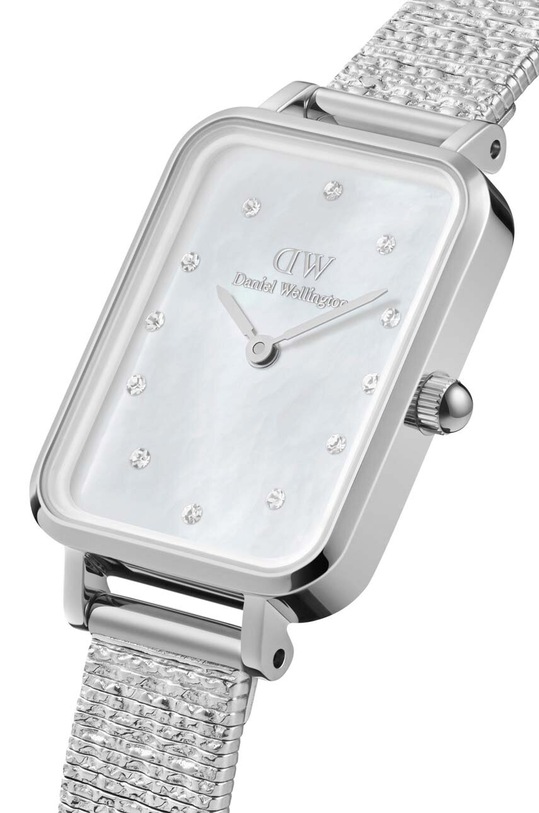 Ρολόι Daniel Wellington Quadro 20x26 Lumine DW00100580 ασημί AA00