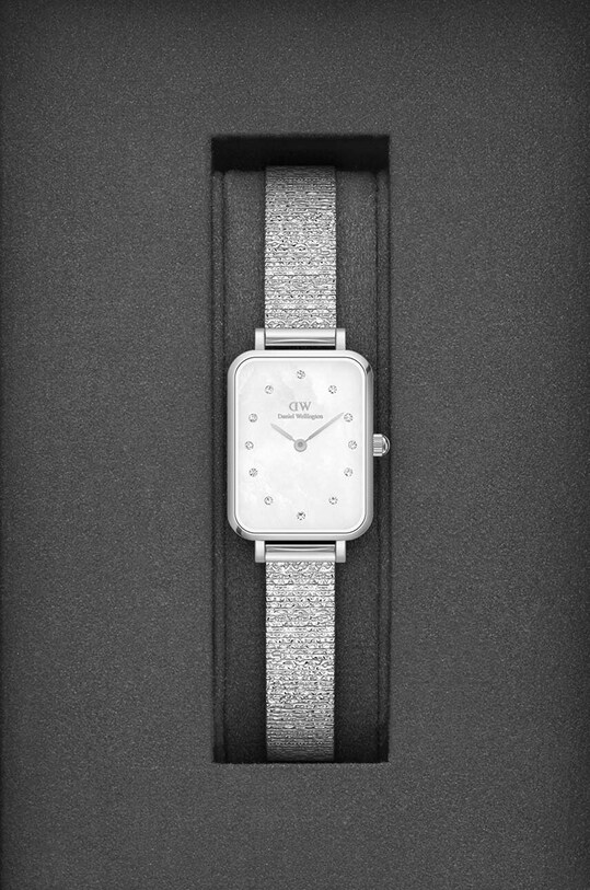 Accesorii Daniel Wellington ceas Quadro 20x26 Lumine DW00100580 argintiu