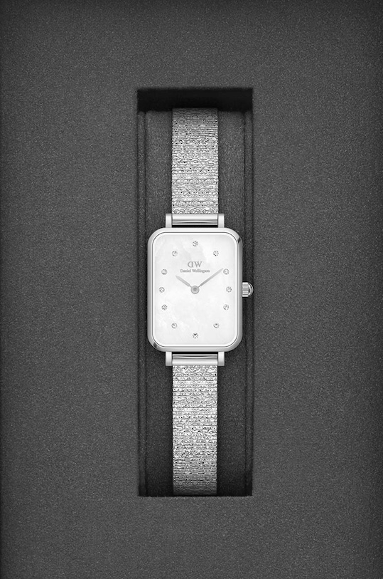 Αξεσουάρ Ρολόι Daniel Wellington Quadro 20x26 Lumine DW00100580 ασημί