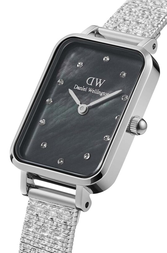 Ρολόι Daniel Wellington Quadro 20x26 Lumine DW00100581 ασημί AA00