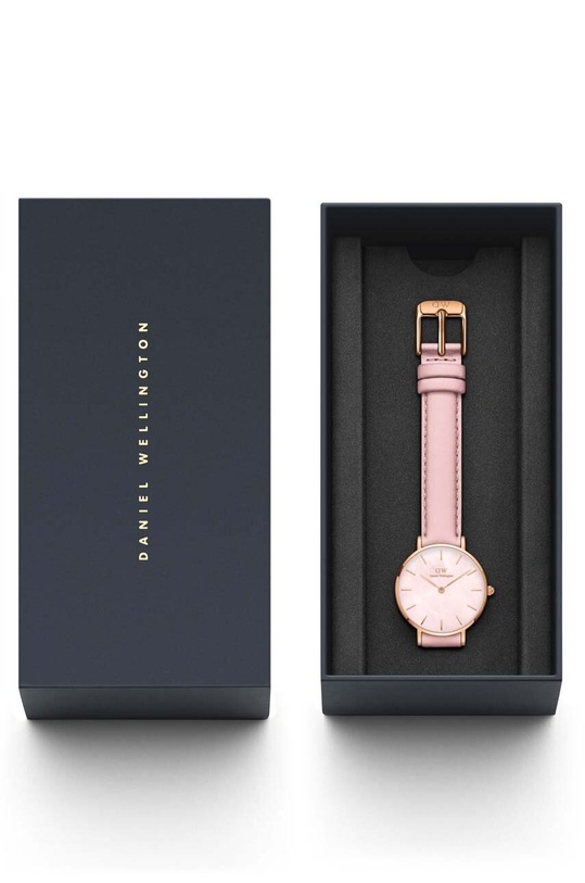 Daniel Wellington ceas Petite 28 Pink leather roz DW00100633