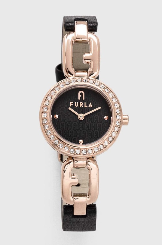 Ρολόι Furla μαύρο WW00015018L3
