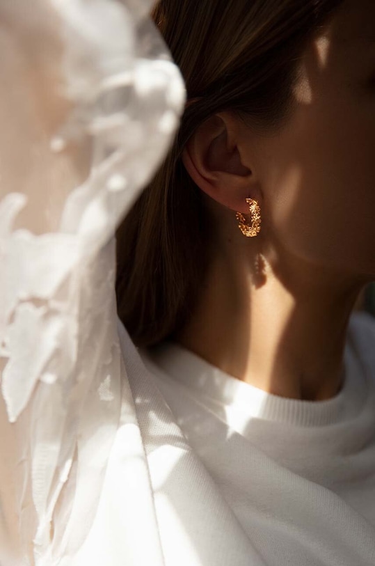 Lilou aranyozott fülbevaló Flowers 125/20/KOL/PO arany AA00