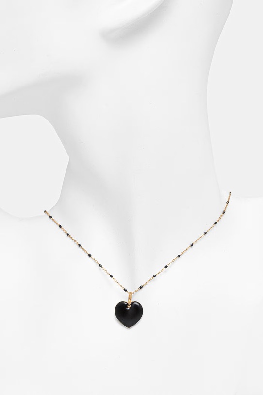 Accesorii Lilou colier cu pandantiv de damă din argint placat cu aur cu email A03/MARKET/ANS/33 aur