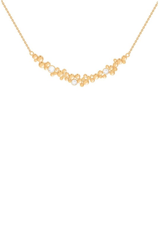 Lilou naszyjnik pozłacany Sparkling pozłacane złoty 209/38/LAN/69/PO