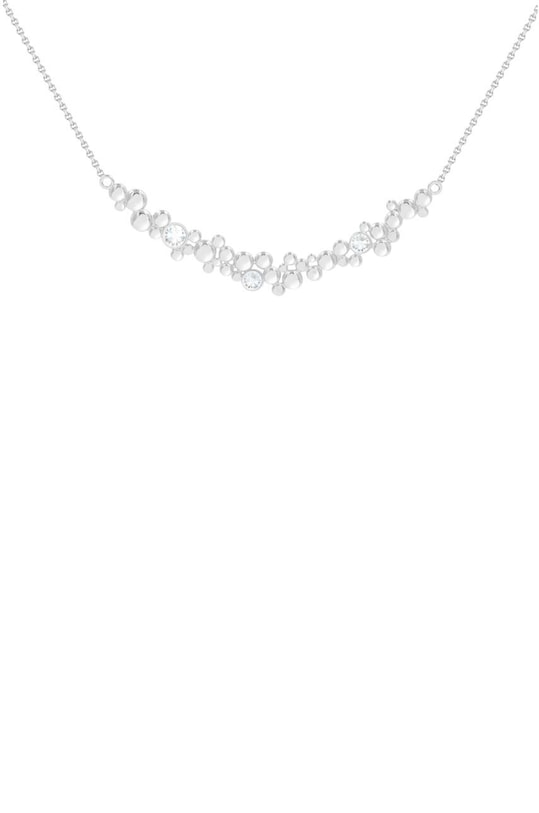 Lilou colier Sparkling placă argint argintiu 209/38/LAN/69/SR