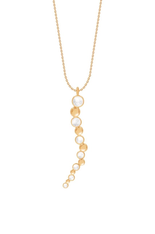 Lilou naszyjnik pozłacany Sparkling pozłacane złoty 209/50/LAN/56/PO