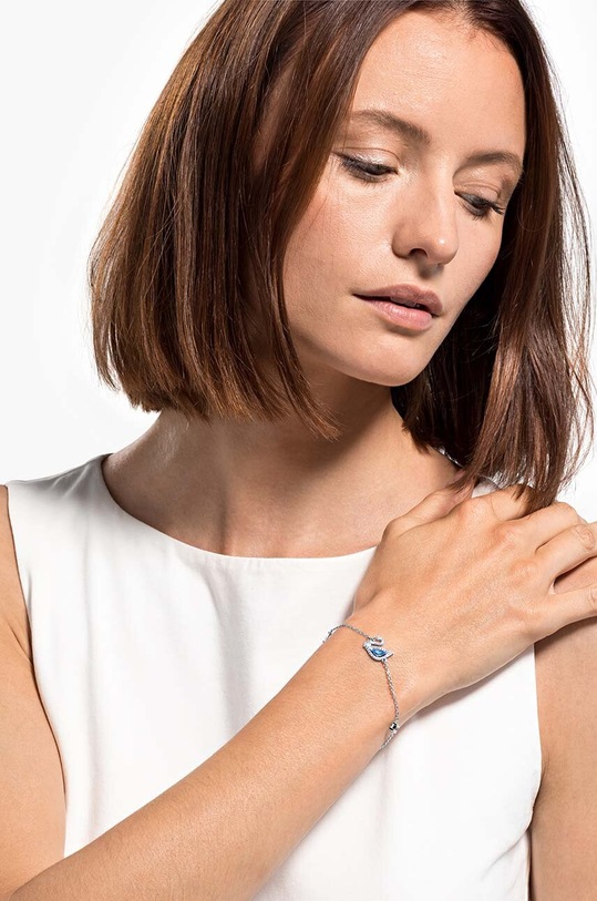 Βραχιόλι Swarovski DAZZLING SWAN ασημί 5563465
