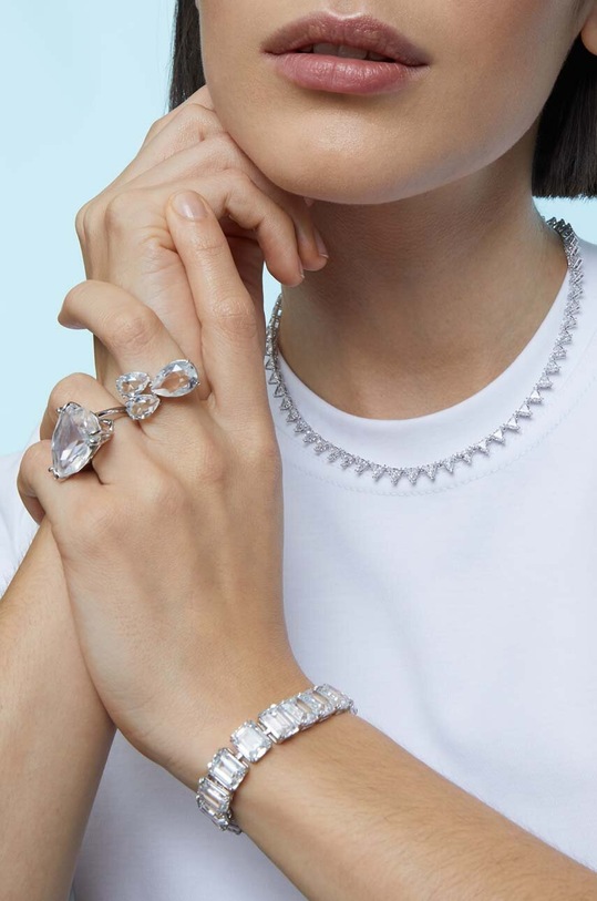 Prsten Swarovski MILLENIA srebrna 5609000