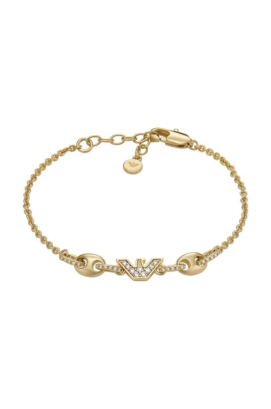 Narukvica Emporio Armani cirkonij zlatna EGS3059710