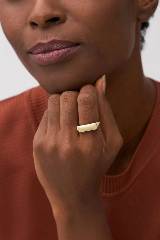 Перстень Fossil золотий JF04585710