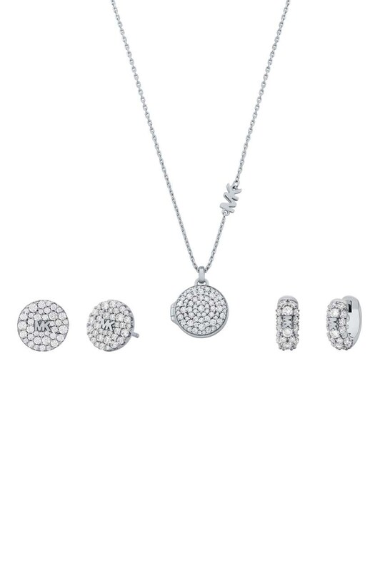 Колье и серьги Michael Kors 3 шт серебрянный MKC1700SET