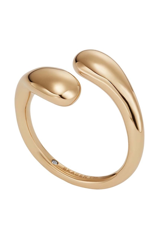 Skagen pierścionek cyrkonia złoty SKJ1771710