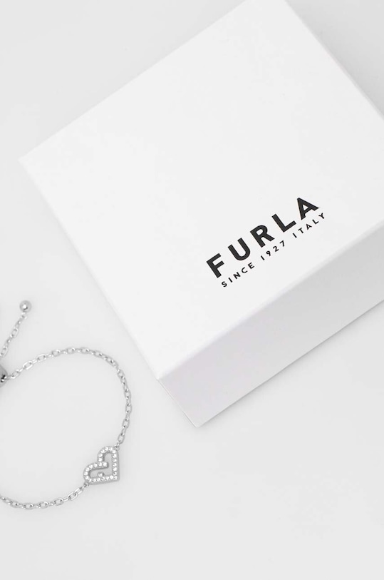 Doplnky Náramok Furla FJ5015BTU strieborná