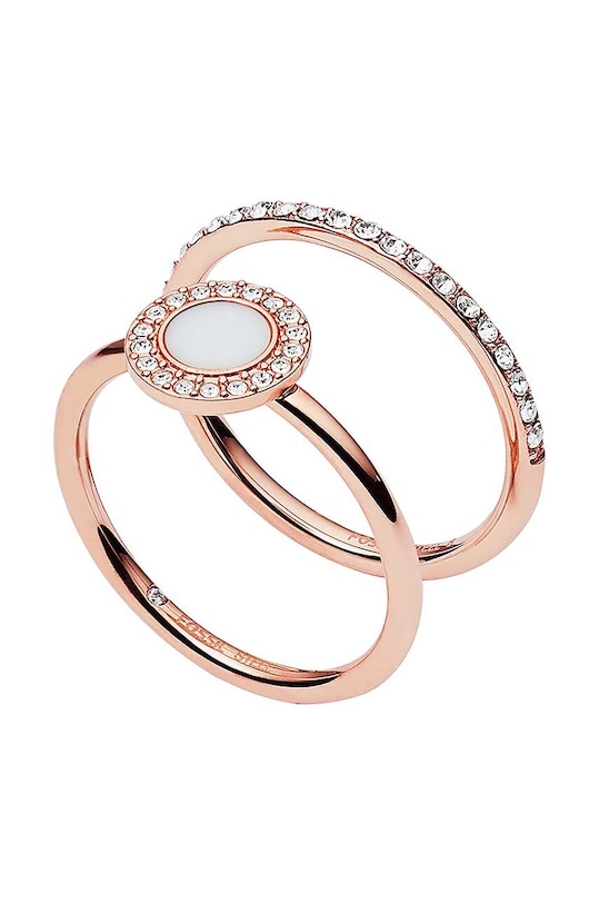 Δαχτυλίδια Fossil 2-pack JF02666791 κόκκινο AA00