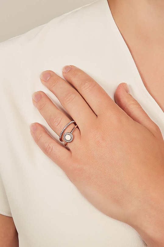 Αξεσουάρ Δαχτυλίδια Fossil 2-pack JF02666791 κόκκινο