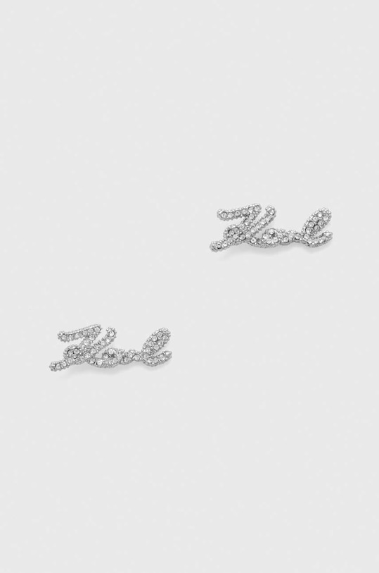 Σκουλαρίκια Karl Lagerfeld ζιρκόνια ασημί 240W3924