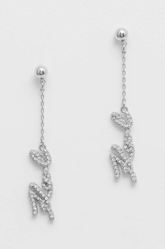 Karl Lagerfeld kolczyki cyrkonia srebrny 240W3922