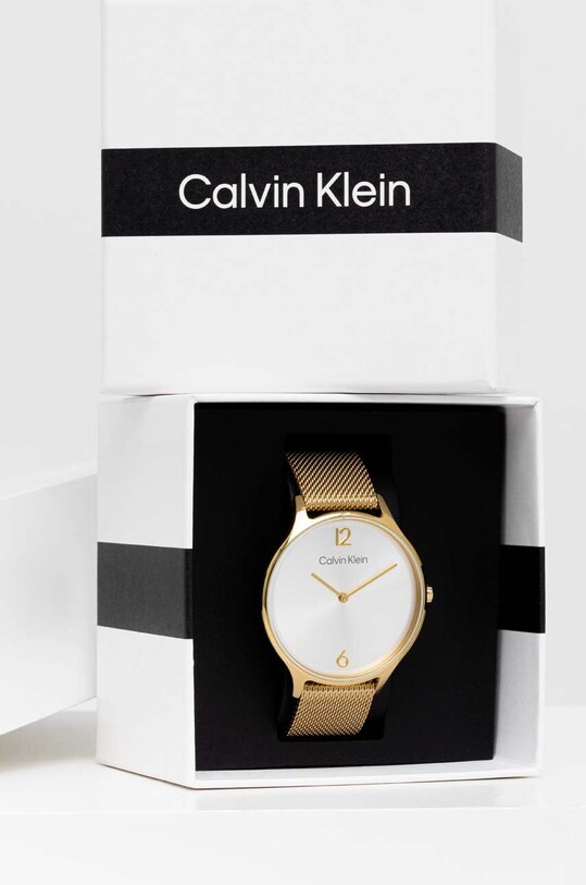 Akcesoria Calvin Klein zegarek 25200003 złoty