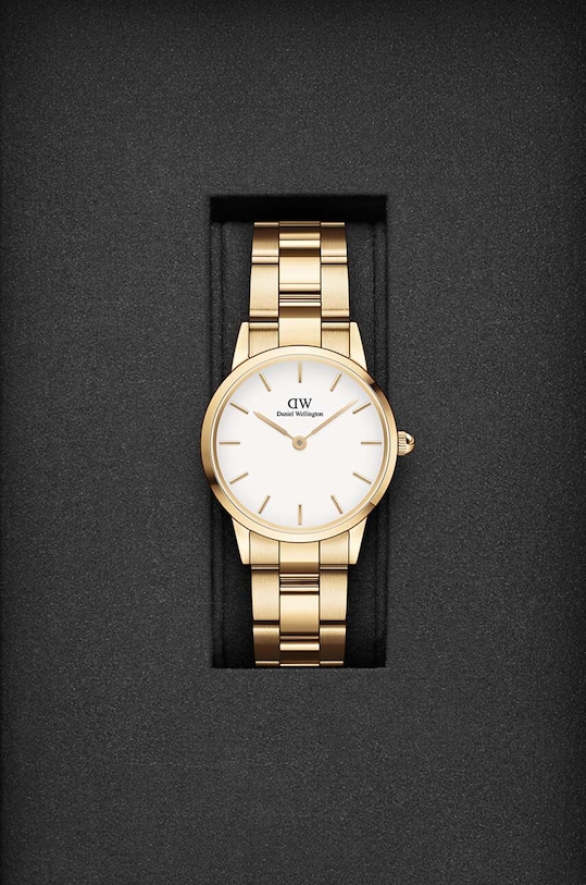 Годинник Daniel Wellington Iconic Link White DW00100567 золотий AA00