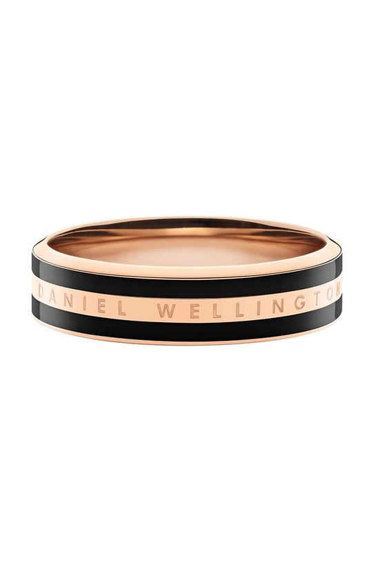 Перстень Daniel Wellington Emalie Ring Black 58 Gift Box золотий DW00400318