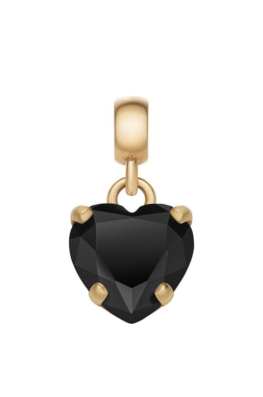Daniel Wellington pandantiv Charm Heart Black Crystal aur DW00400431