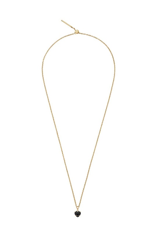 Daniel Wellington pandantiv Charm Heart Black Crystal aur DW00400431